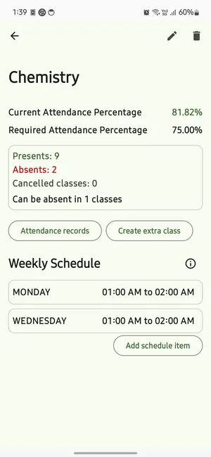 Self Attendance Tracker